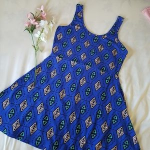 LAST CHANCE Geometric Patterned Dress